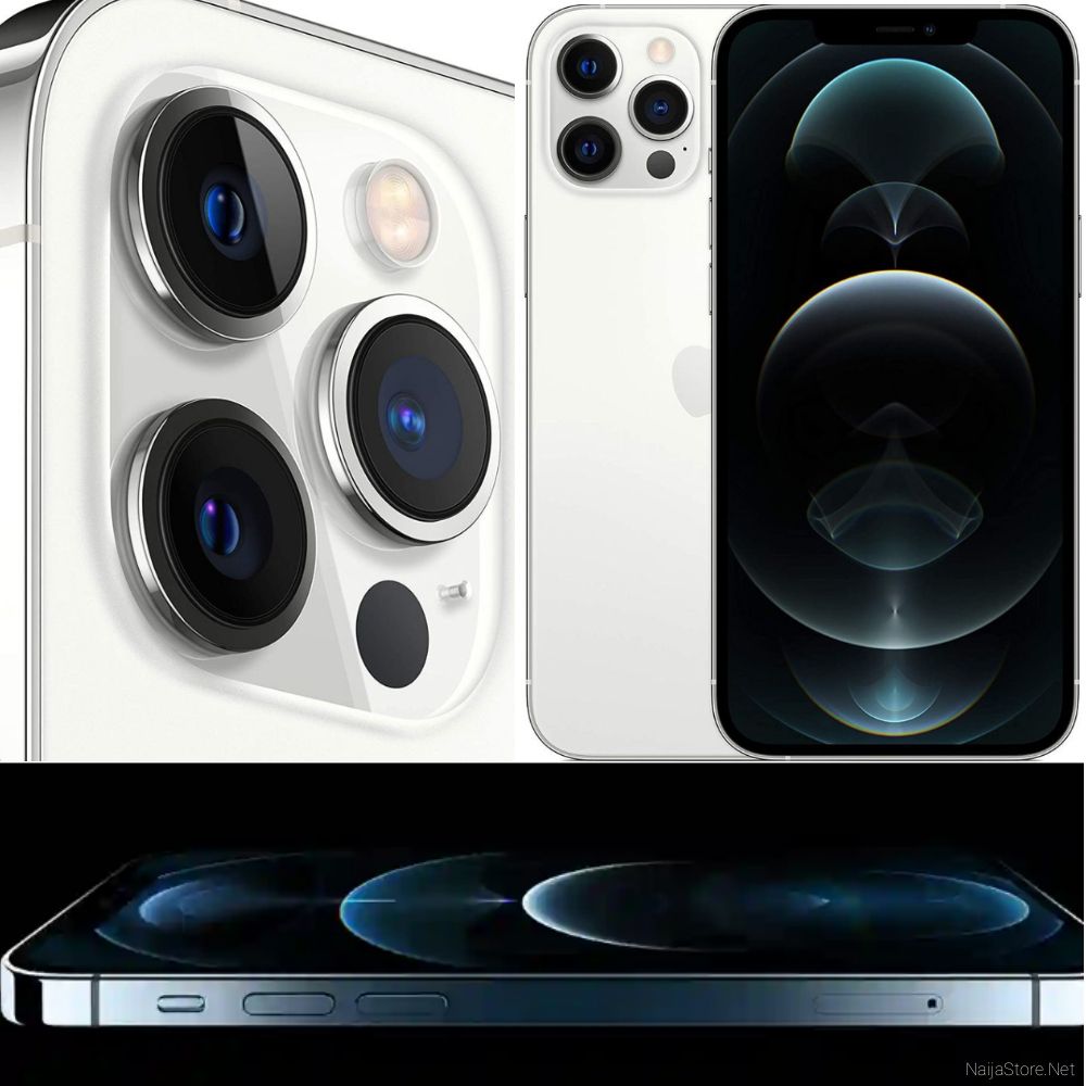 Apple IPhone 12 Pro Max 5G Smartphone - Specs: iOS 14, 128GB/6GB Memory, A14 Bionic Chip, 6.7-Inch, 4Cams, Wireless Turbo Charging..