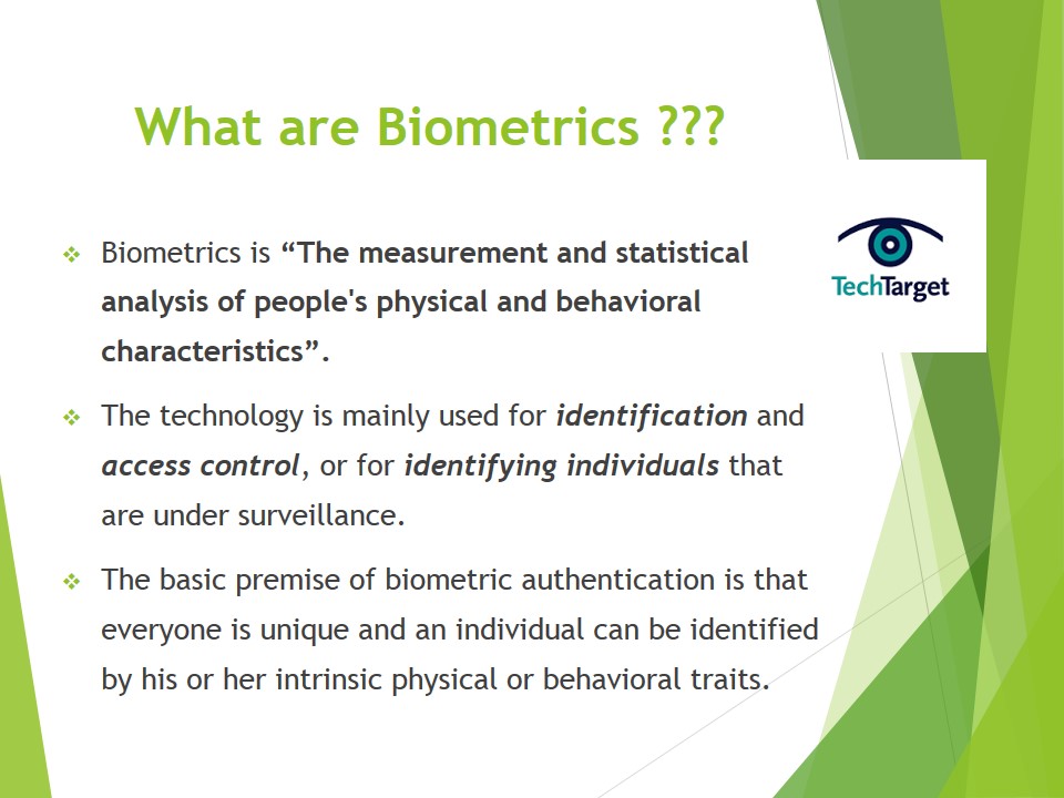 Chemistry For Life Biometrics Presentation