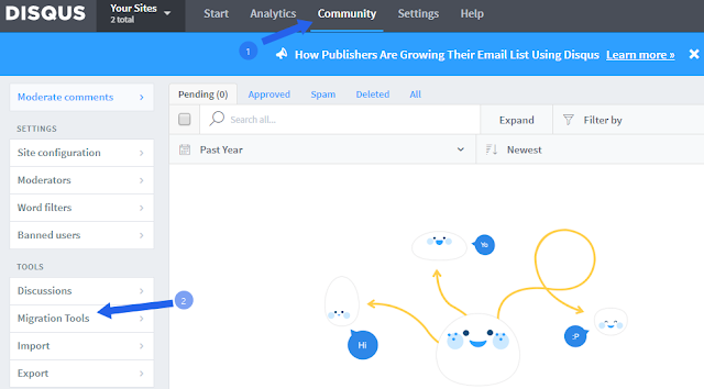 Importing blogger comments to Disqus2 Importing comments to Disqus