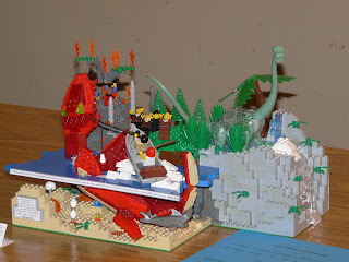 LEGO Behemoth and Leviathan scene, Creating Biblical Creations with LEGO bricks, Christian LEGO creations