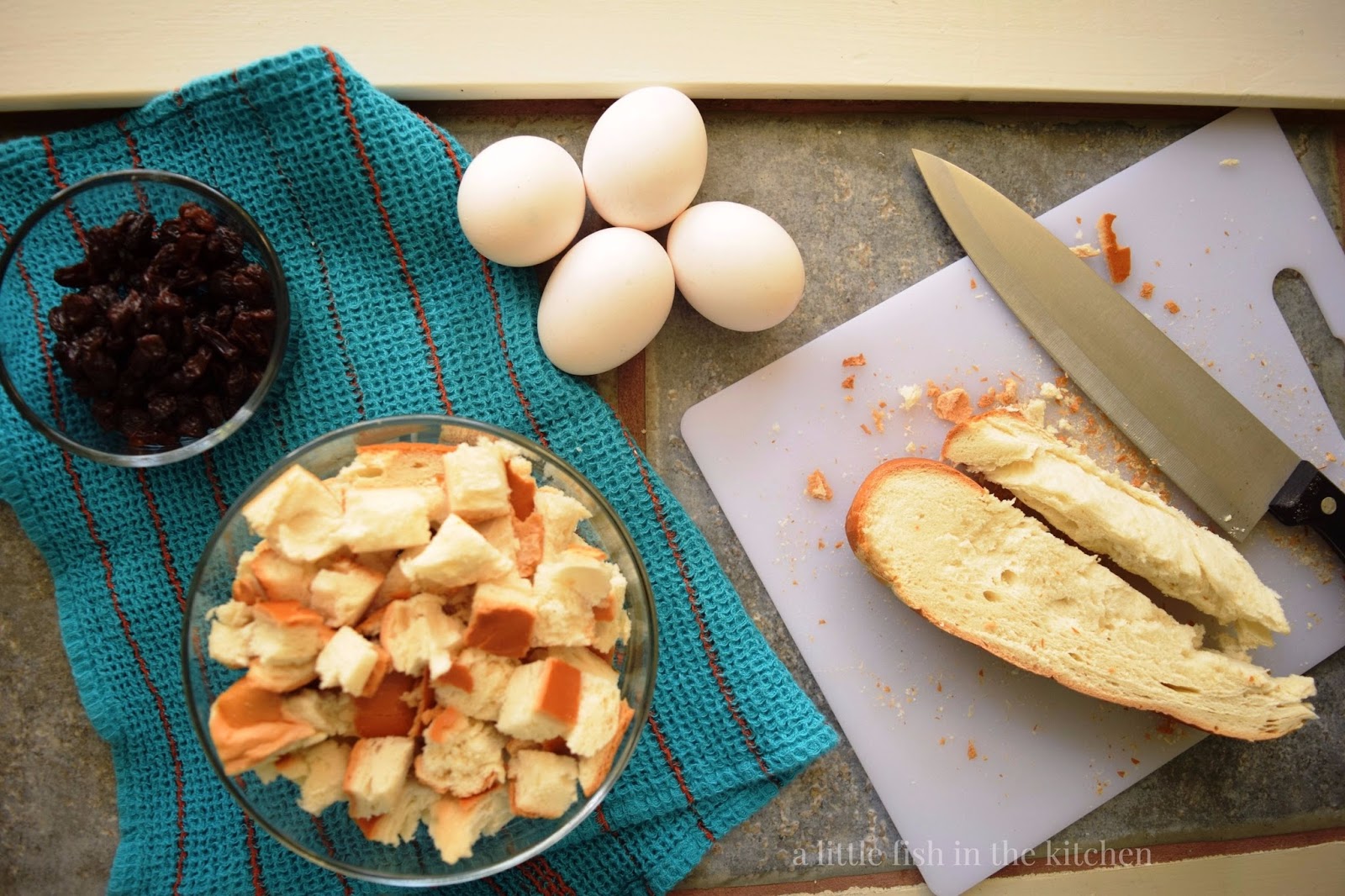 Slow Cooker Cinnamon Raisin Bread Pudding SundaySupper A Little Fish