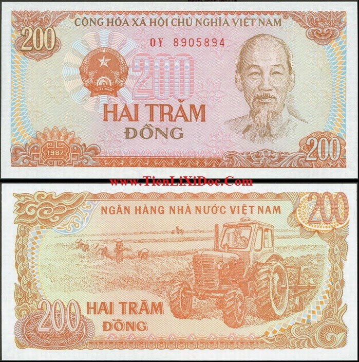 200 đồng Việt Nam 1987