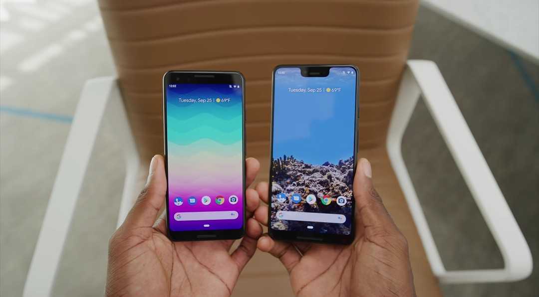 Google Pixel 3 and 3 XL Display and Notch