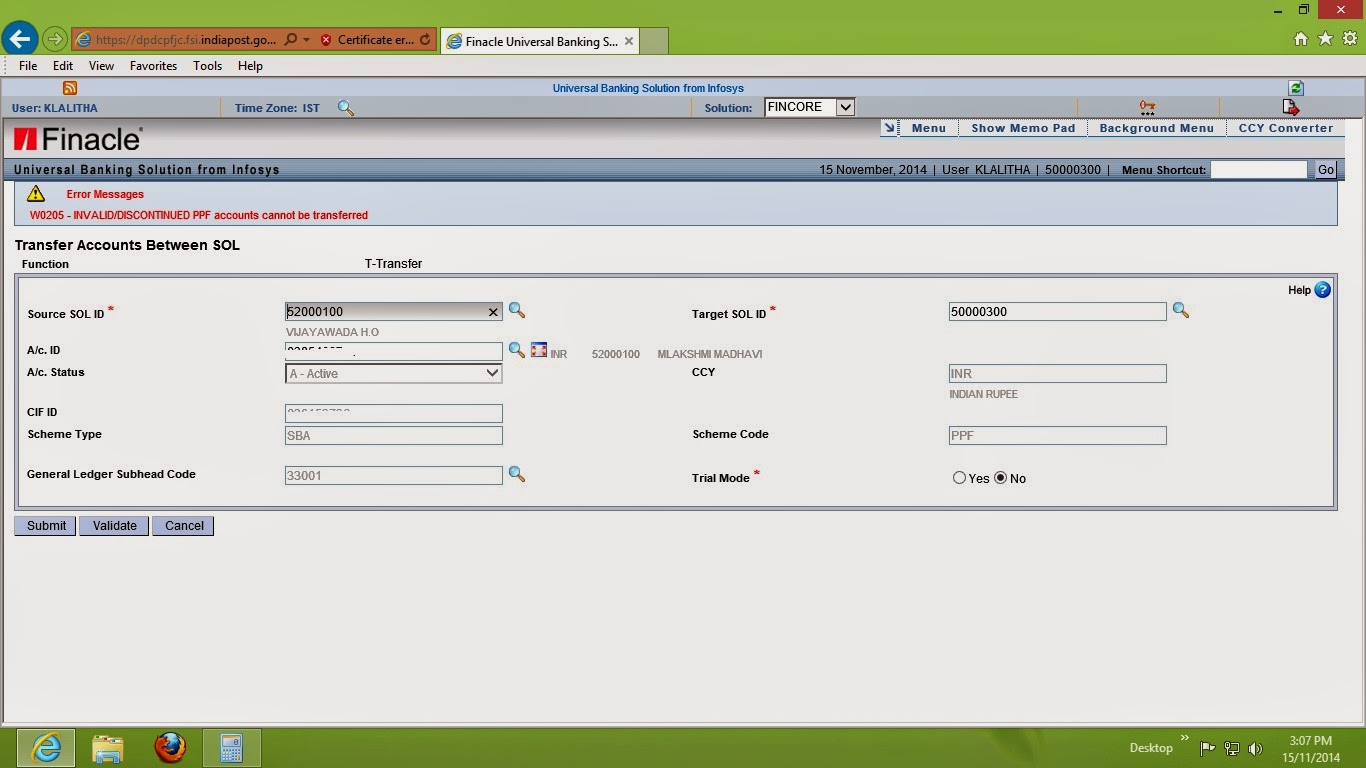 Steps to follow before transferring an account from one SOL to other ...