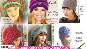 20 Gorros para tejer en crochet y dos agujas / Patrones y tutoriales
