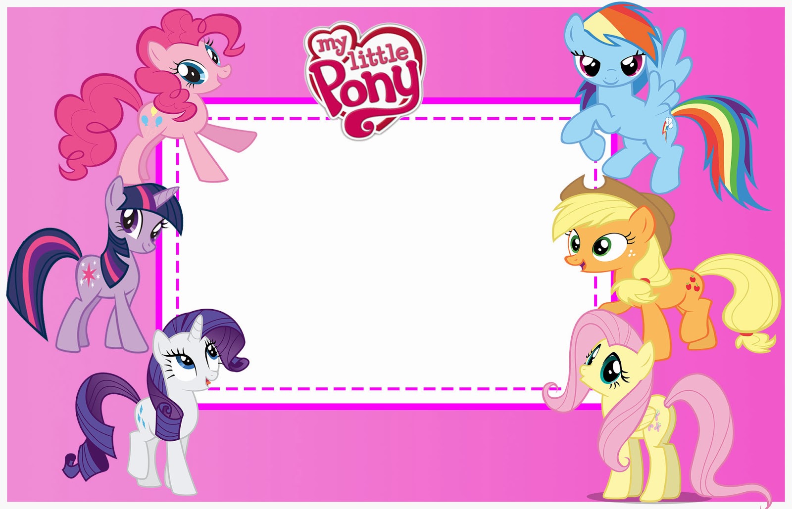 My Little Pony in Pink Free Printable Kit. - Oh My Fiesta ...