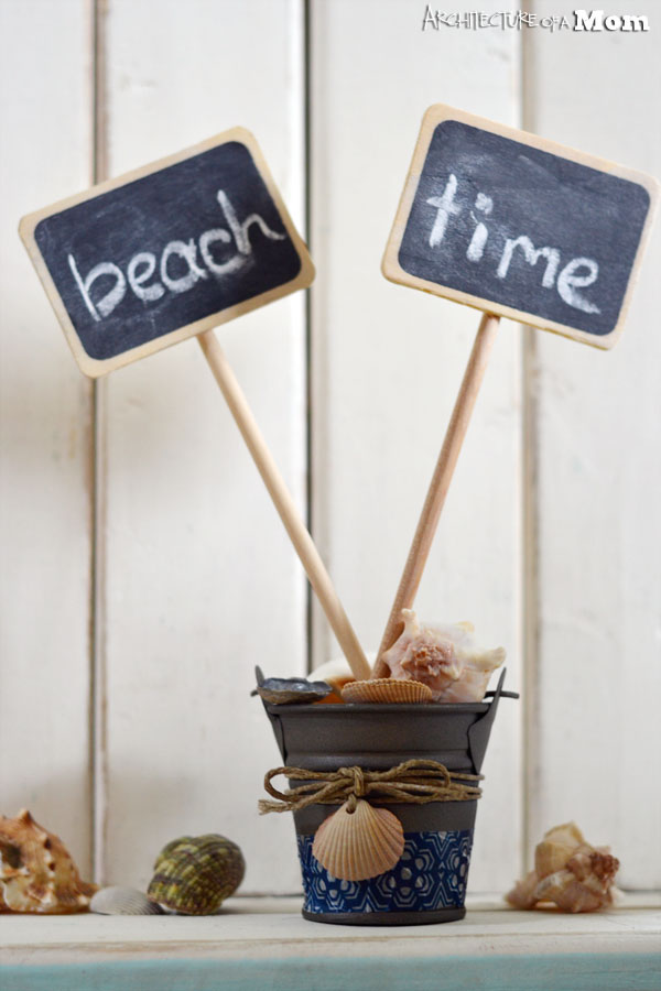 Architecture of a Mom: Cute Buckets for Sea Shells