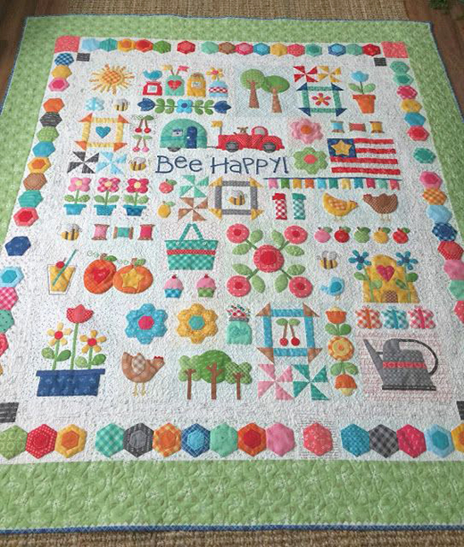 Quilting Land Bee Happy Sew Along Quilt