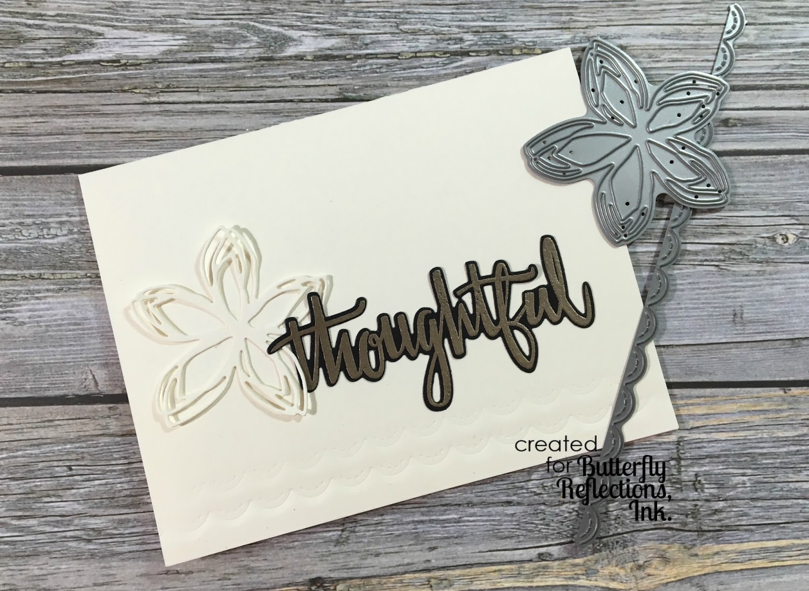 Butterfly Reflections, Ink. Thoughtful  Card