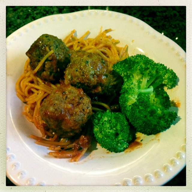 The EverythingFree Mommy Meatballs & Spaghetti with Baked Broccoli