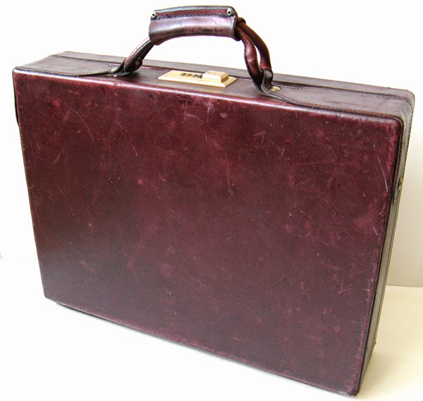 HARTMANN BRIEFCASE VINTAGE HARTMAN LUGGAGE BELTING LEATHER BRIEFCASE