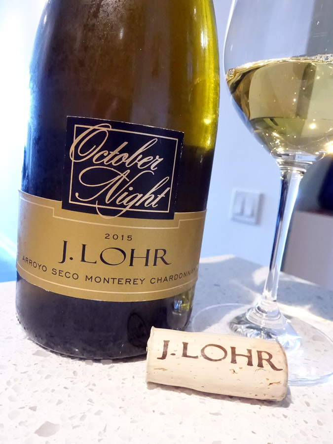 J. Lohr October Night Chardonnay 2015 (California) Wine Review