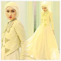 Foto Baju Muslim Dian Pelangi Kuning