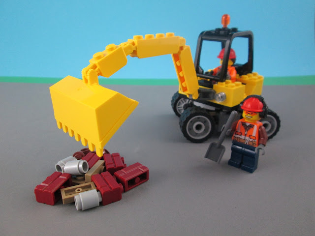 Set LEGO City 60152 Sweeper & Excavator