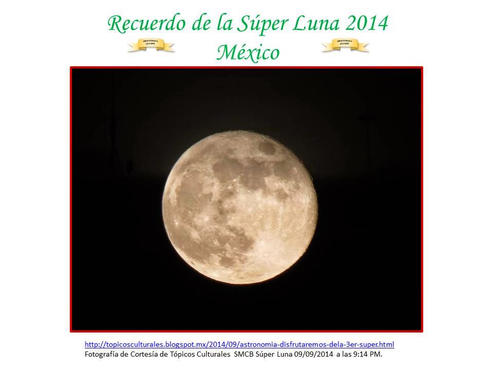 Recuerdo de Súper Luna