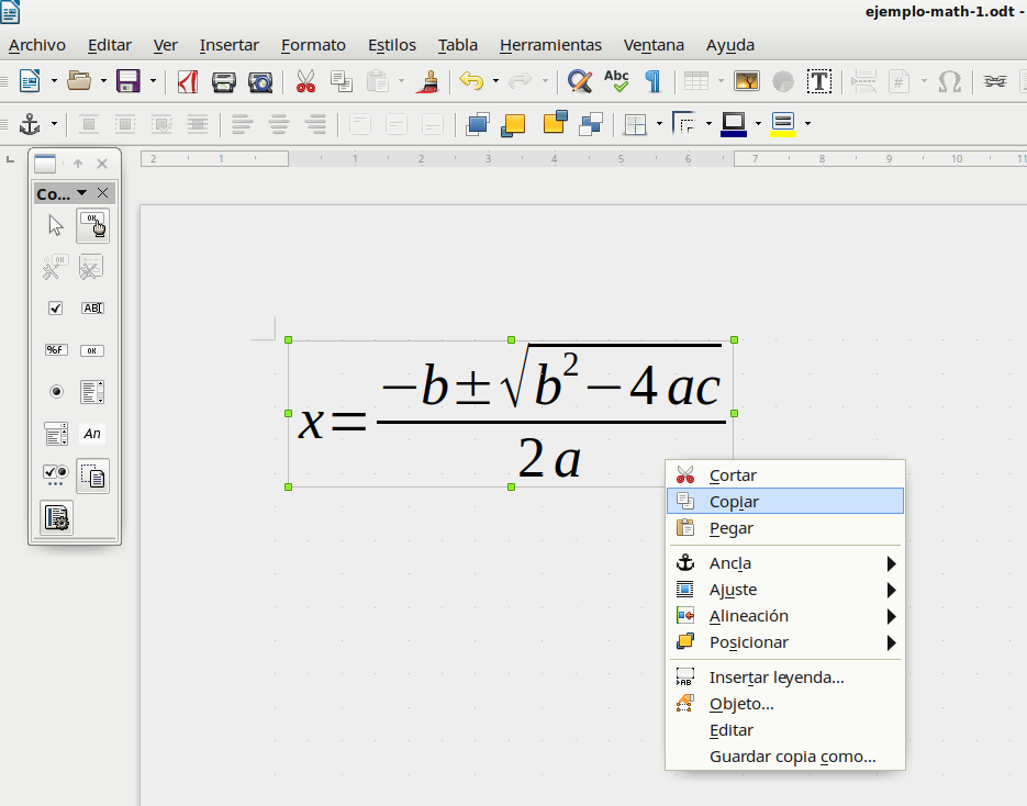 Cotidiana Place: Ecuaciones y fórmulas con LibreOffice Writer y ...