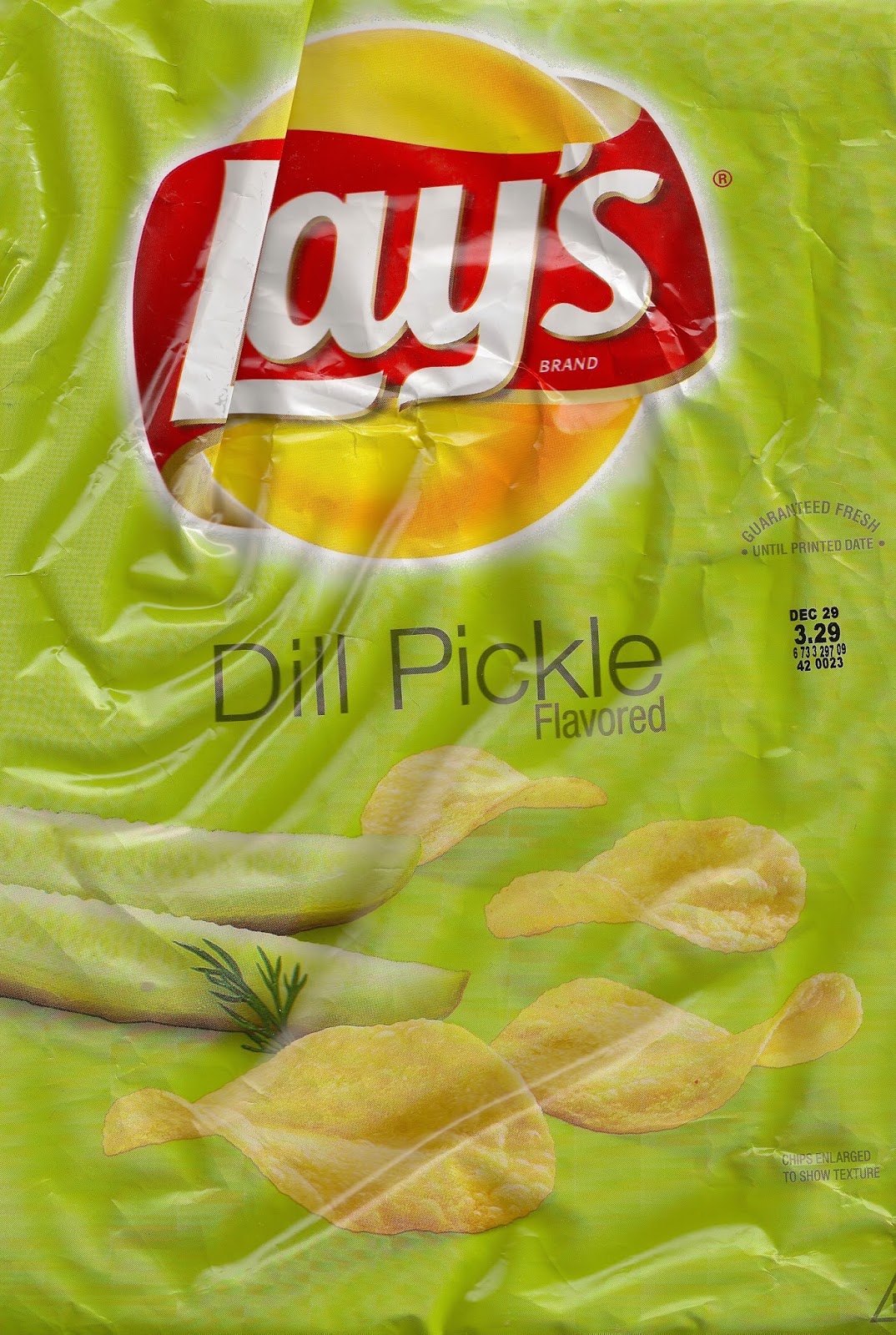 Cheeseburger Crisps & Other Stories Lay's Dill Pickle Flavored