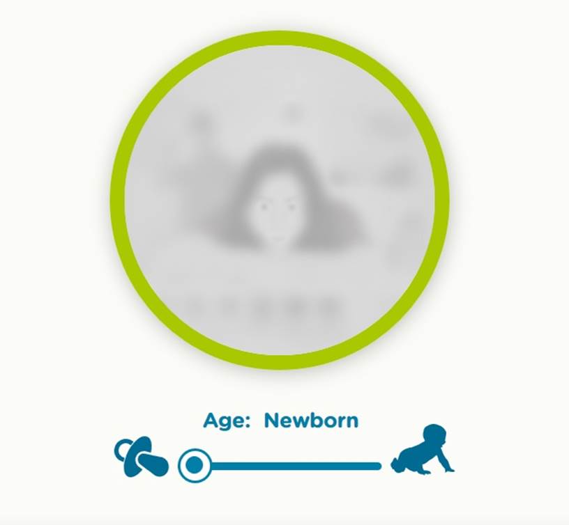 1 month old baby can see