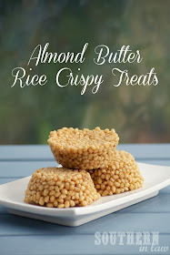 Gluten Free Honey Almond Butter Rice Crispy Treats