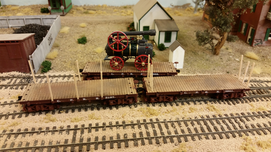 Stockton and Copperopolis Railroad KitBuilt Flat Cars