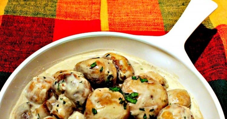 CREAMY GARLIC MUSHROOM RECIPE - Best Food and Drink Reciepe Ever