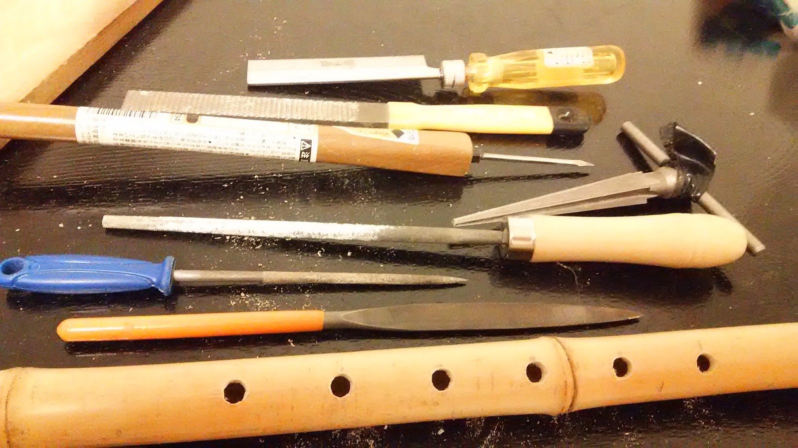 I make a hole in a bamboo Homemade Bamboo SaxophoneHomemade