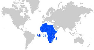 Gambar Peta letak Afrika