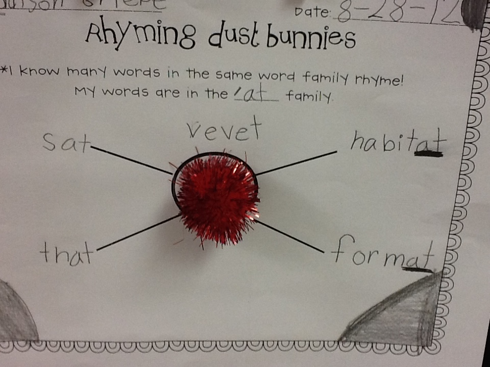 Blog Hoppin' Rhyming Dust Bunnies Freebie!