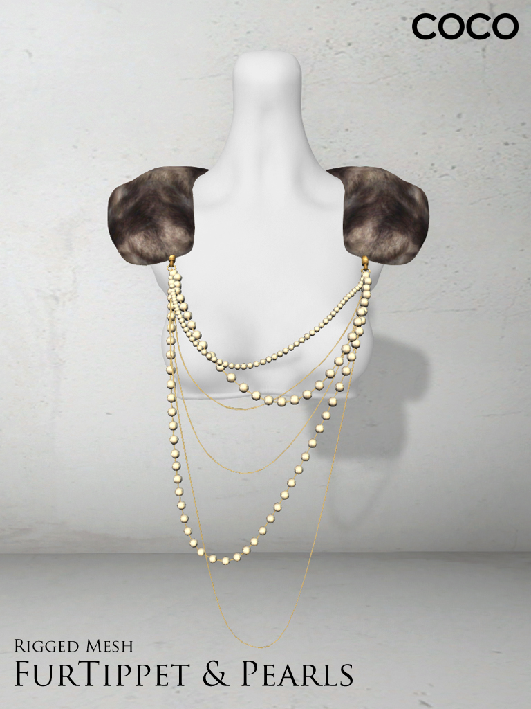 :: COCO ::: New Release : Fur Tippet and Pearls