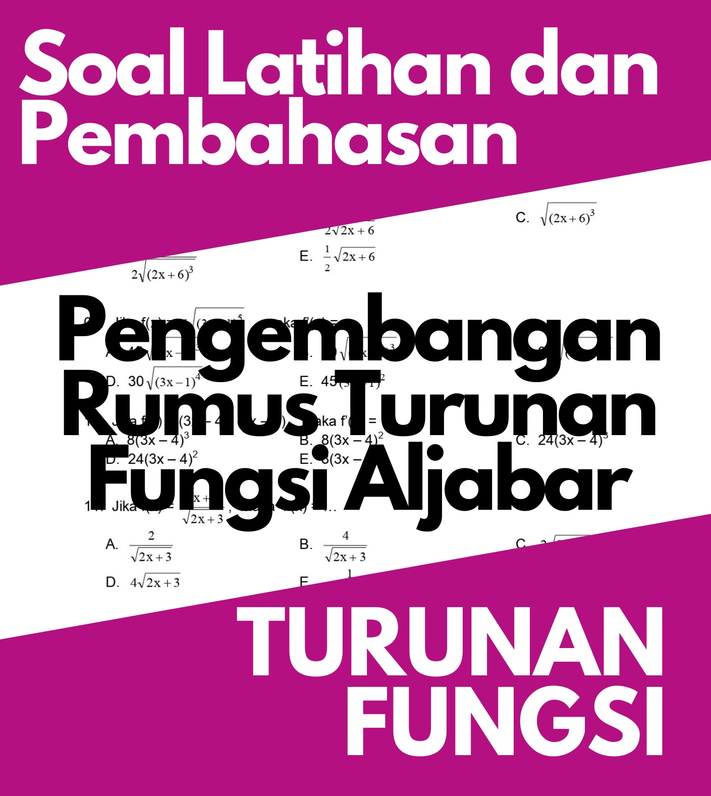 Mengenal Definisi Turunan Fungsi Ajabar Mengenal Definisi Turunan Fungsi Ajabar