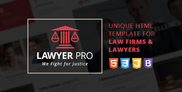 Lawyer Pro Responsive Site Template for Lawyers