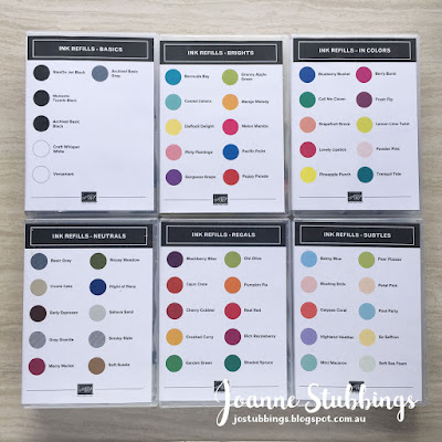 Jo's Stamping Spot - 2018 Colour Revamp Ink Refill Wood-Mount Case Inserts