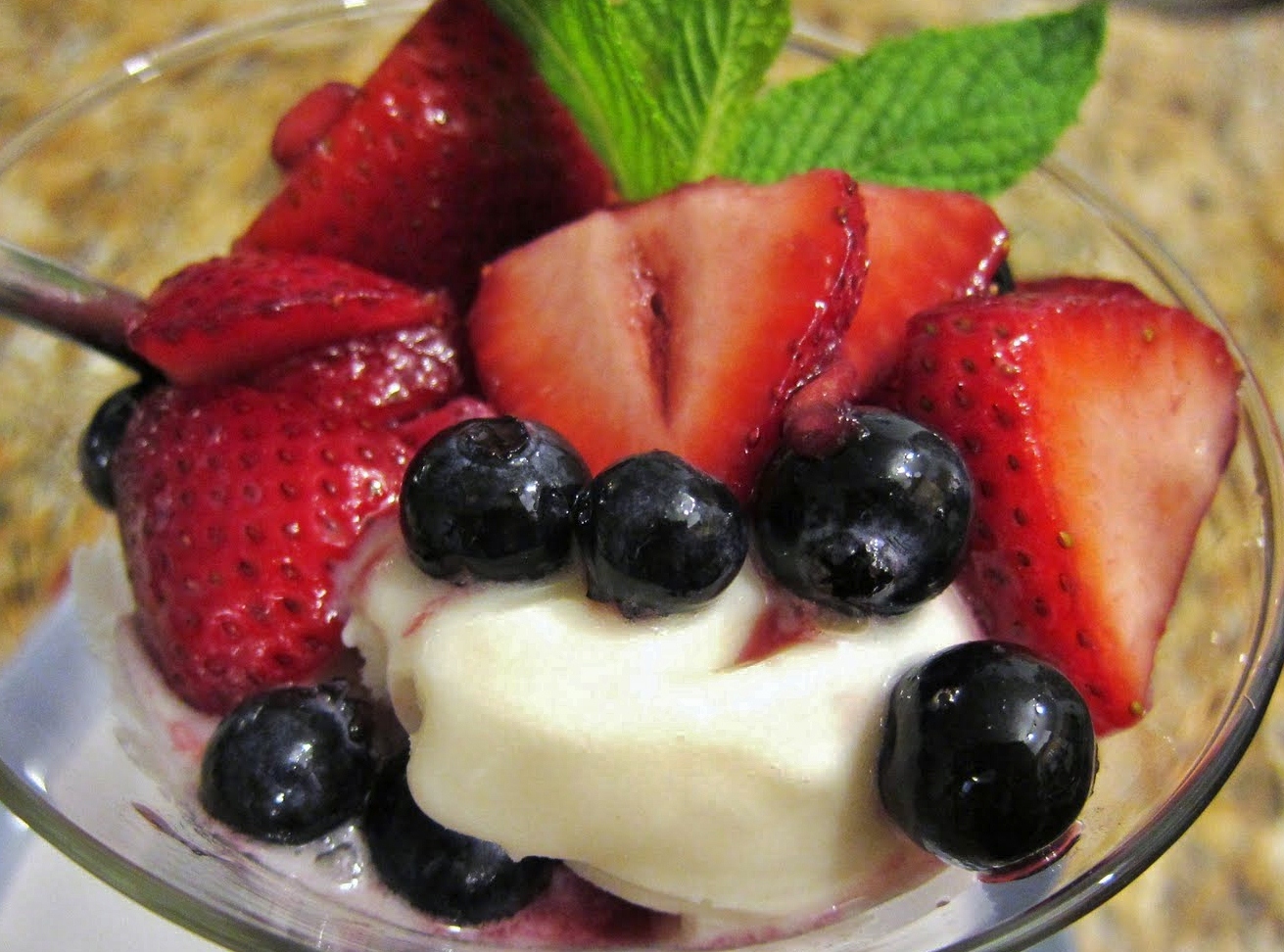 The Vegan Chronicle StrawberryBlueberry Compote in Red Wine Syrup