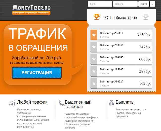 MoneyTizer - для медицинского трафика