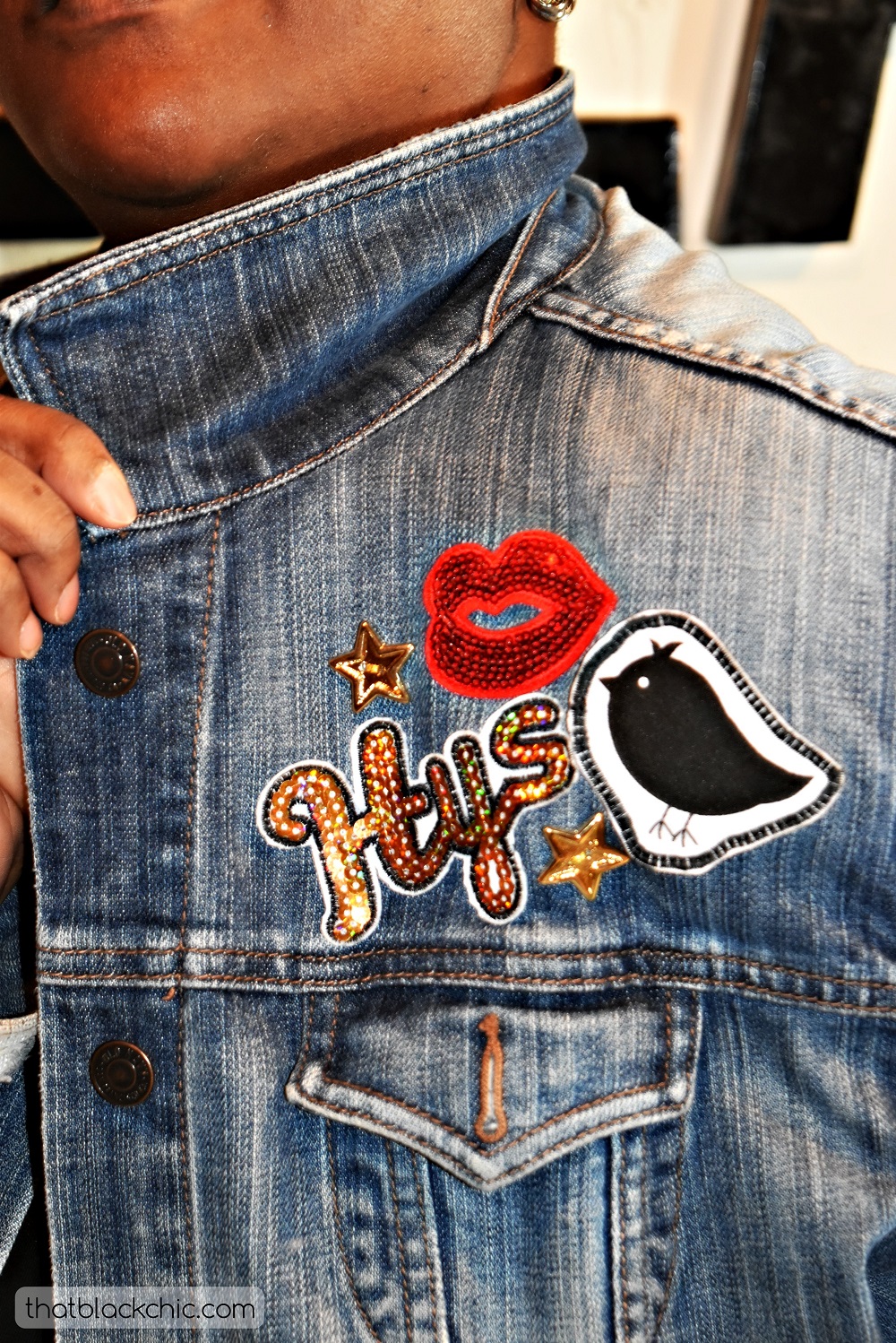 DIY patches made from clothing labels That Black Chic