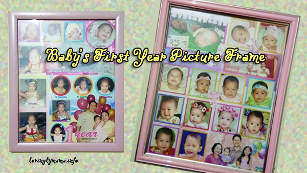 baby's first year picture frame - bedroom wall decor