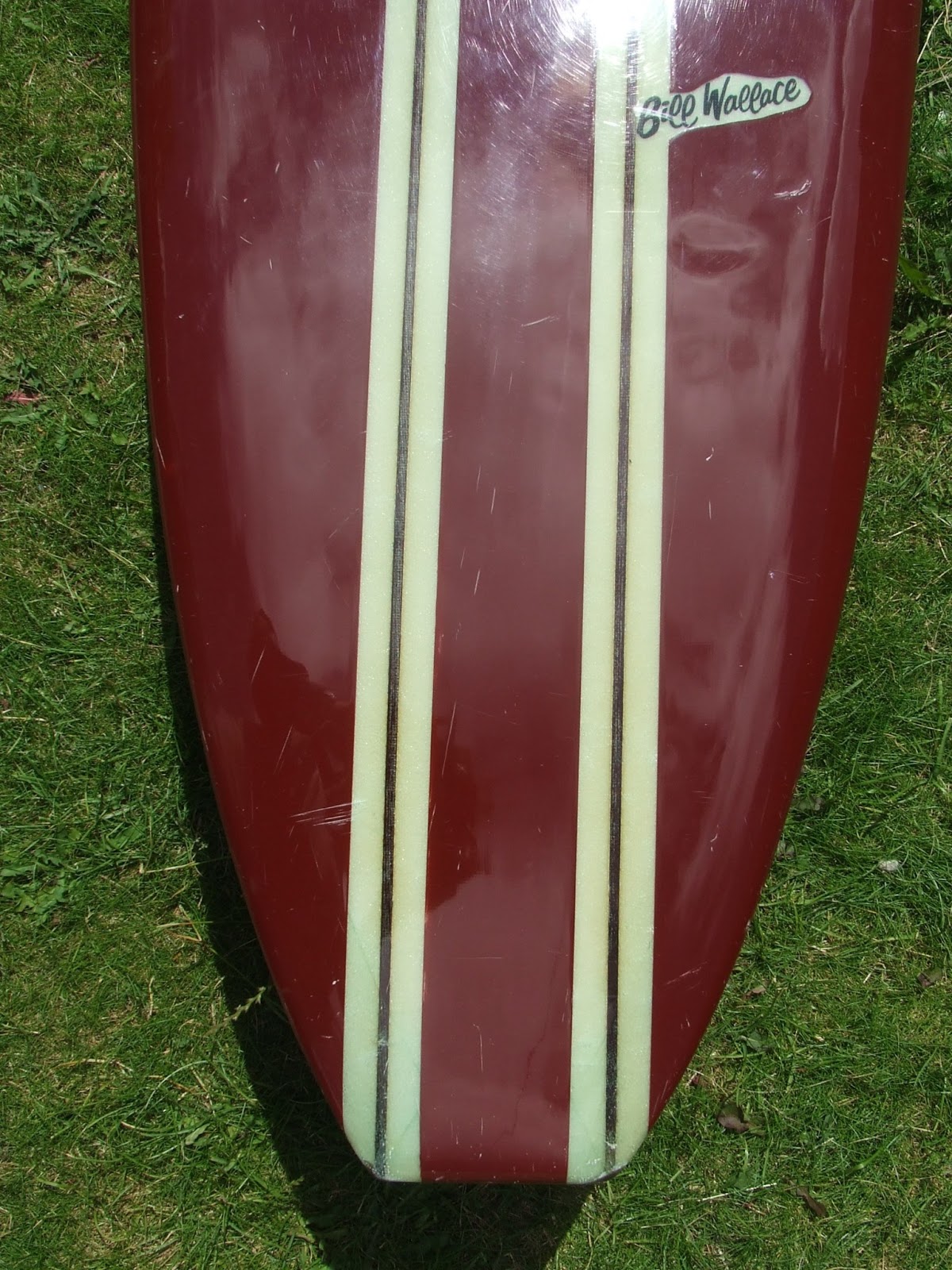 vintage surfboard collector UK Wallace longboard restoration