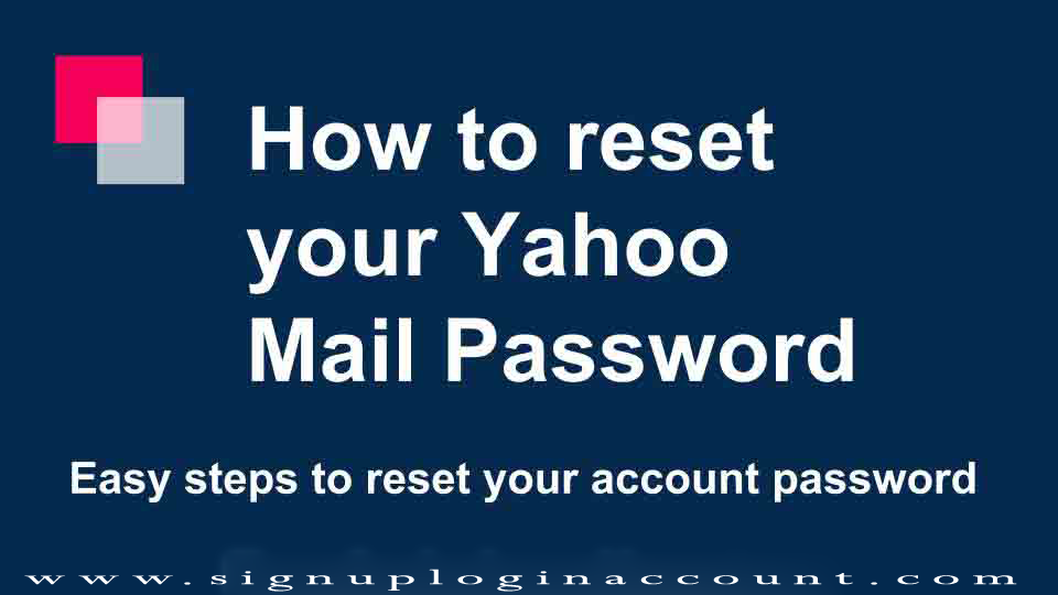 How To Reset Your Yahoo Password