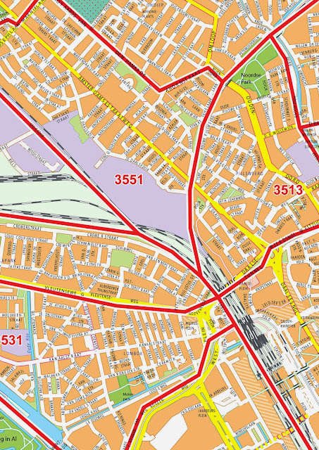 Postcodekaart Utrecht map