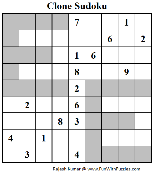 Clone Sudoku (Daily Sudoku League #112)