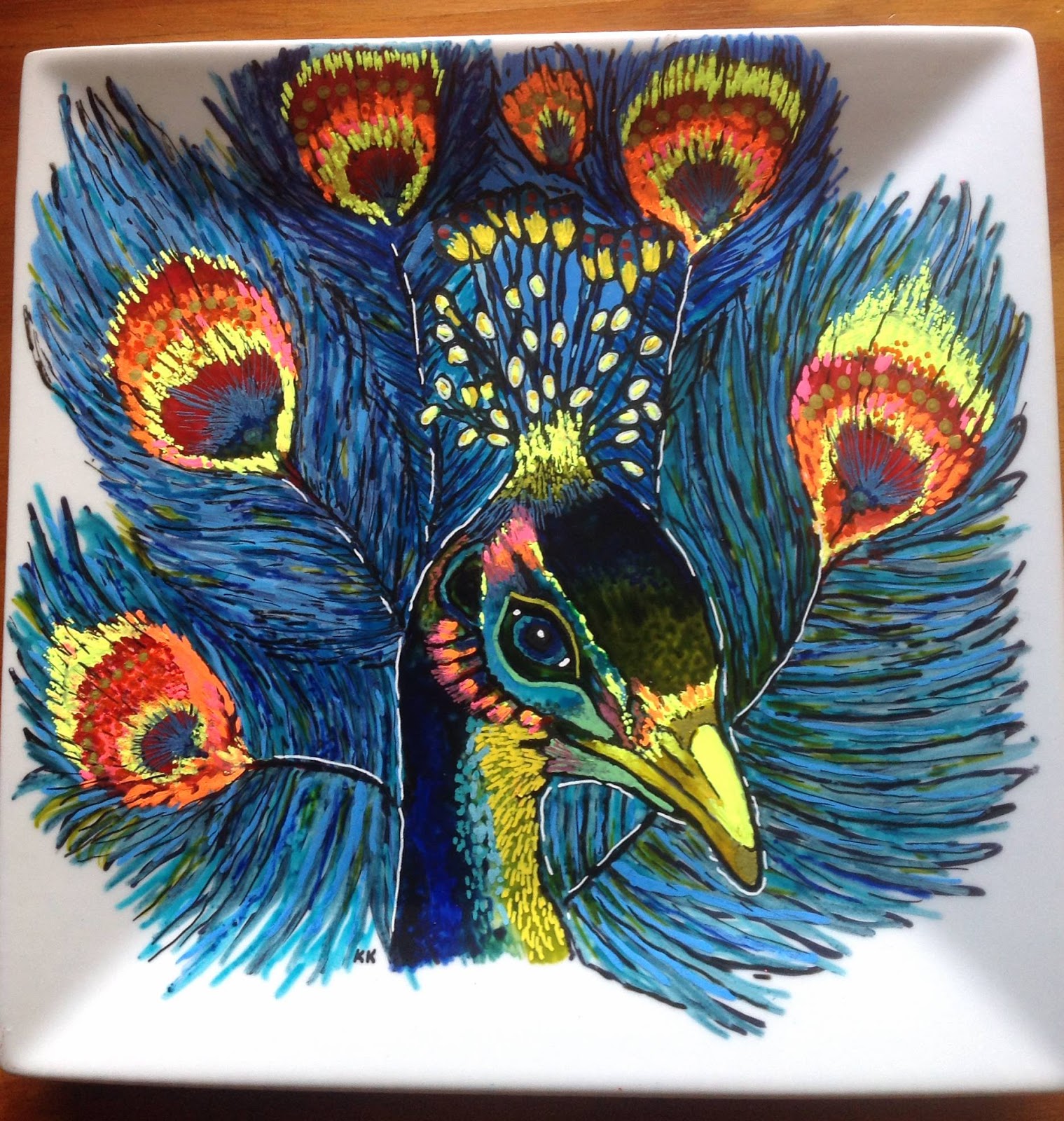 Ceramics - Peacock Plate