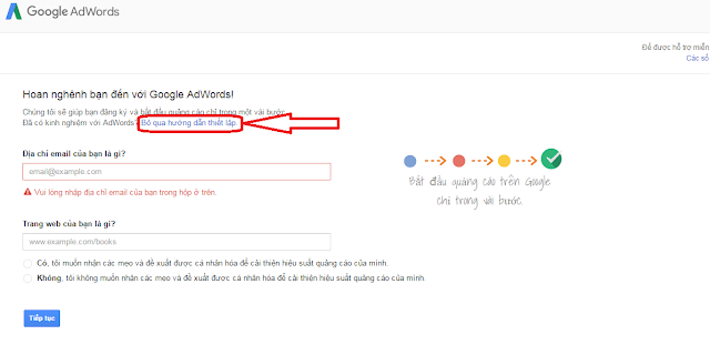 Hướng dẫn tạo tài khoản Google Adwords mới