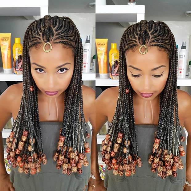 16+ Gorgeous Fulani Tribal Braids Hairstyles 2018 To Wear - Fashionuki