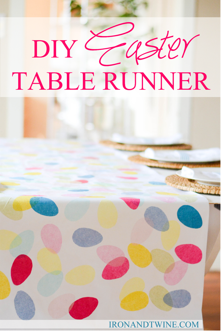 diy easter table runner The Handmade Home