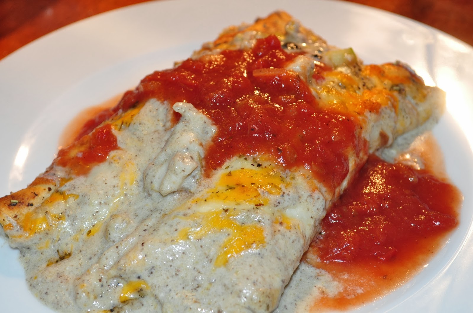 Stacey's Chicken, Green Chile and Mushroom Enchiladas!!!