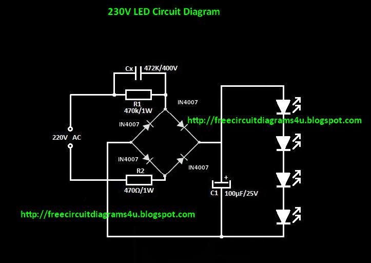 Simple Led Bulb Circuit Diagram