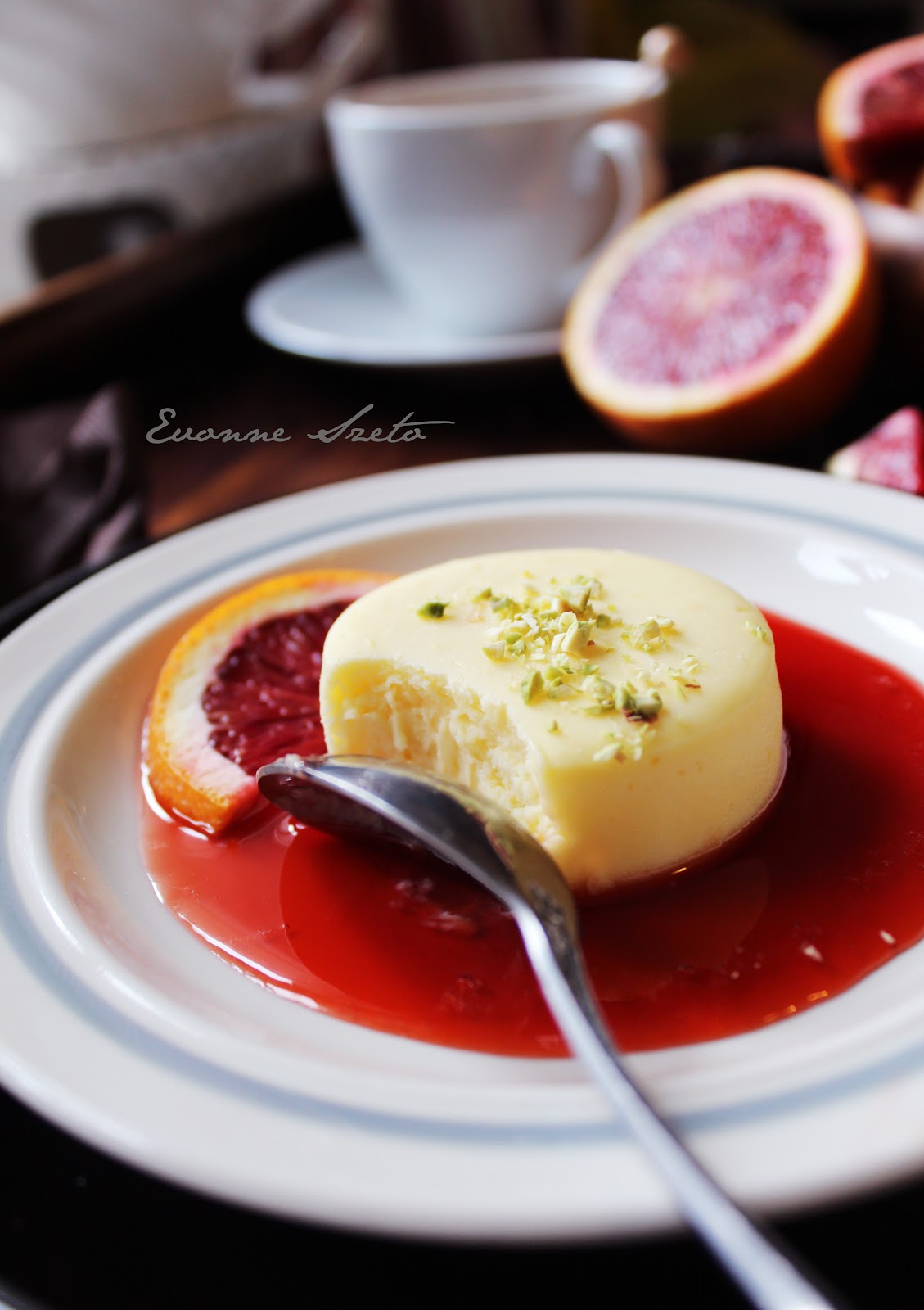 sweet from the heart Lemon Goat Cheese Cheesecakes, Domo sugar topper