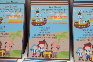 handmade pirate party invites