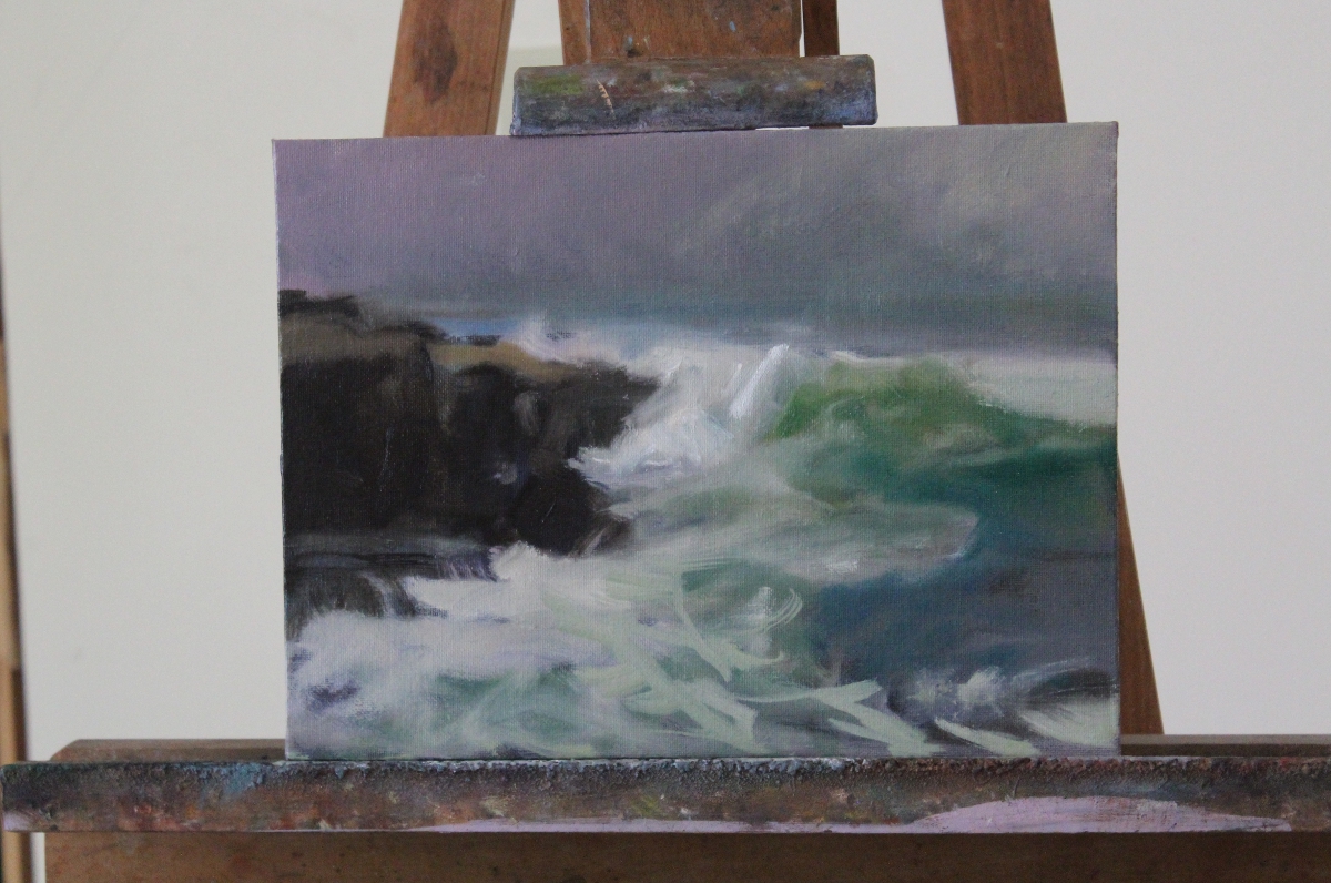 Daily Painting Practice Daily Painting Practice in Maine Seascape
