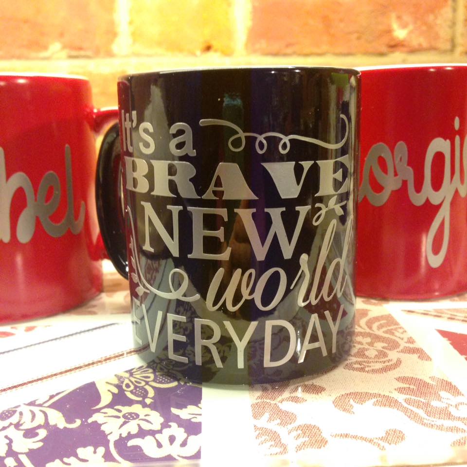 Silhouette UK Personalised Mugs using Permanent Vinyl